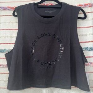 Spiritual Gangster Charcoal Muscle Tee - Size Large